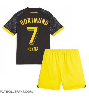 Borussia Dortmund Giovanni Reyna #7 Replika Bortatröja Barn 2023-24 Kortärmad (+ Korta byxor)